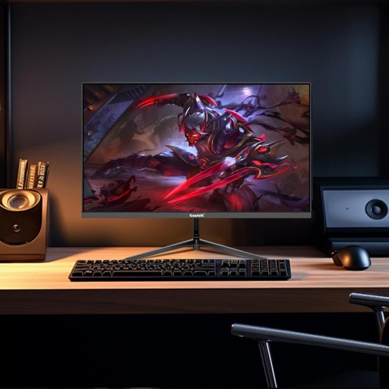 27 inch 2K QHD(2560×1440) PC Screen, 165Hz Gaming Monitor, 1ms Without Bezel, FreeSync,98% sRGB, 178° Wide Viewing Angle, HDMI2.0、DisplayPort, 75 * 75MM Wall Mount Compatible - Black