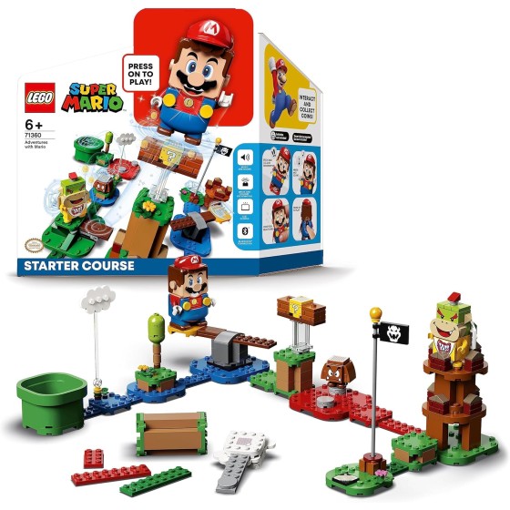 LEGO Super Mario Adventures with Mario Starter Course Set, Buildable Toy Game